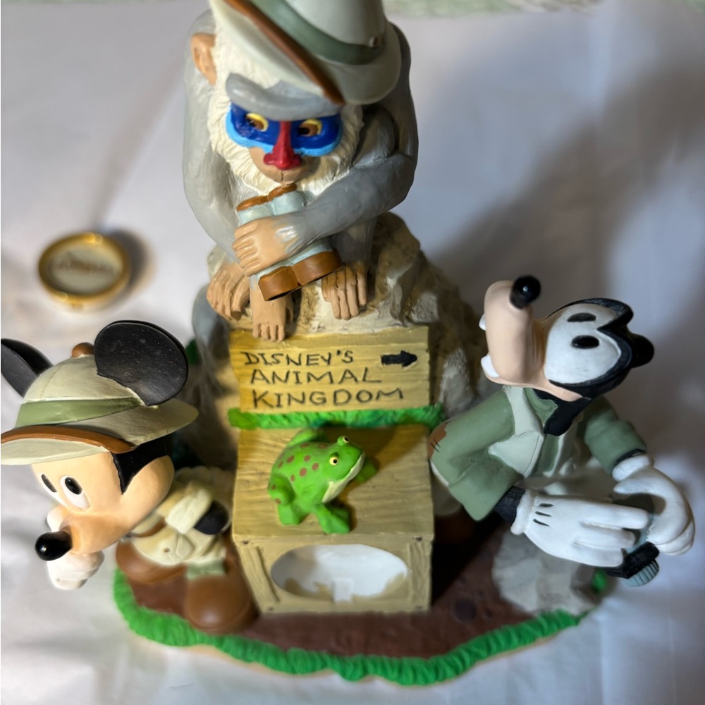 Disney Animal Kingdom Figurine with clock